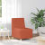 Sofa Fotel Czerwony Pomarańczowy 55 cm Tkanina Kordowa