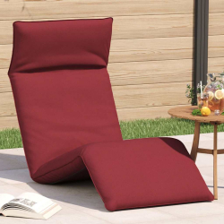 Leżak składany wino czerwone 175x54x8,5 cm tkanina Oxford
