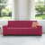 Sofa 3-osobowa, winna czerwień, 180 cm, obita aksamitem