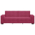 Sofa 3-osobowa, winna czerwień, 180 cm, obita aksamitem