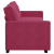 Sofa 3-osobowa, winna czerwień, 180 cm, obita aksamitem