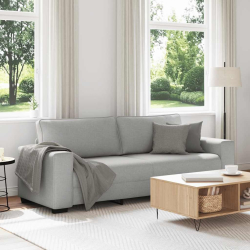 Sofa 3-osobowa, szara chmurowy, 180 cm, tkaniną