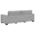 Sofa 3-osobowa, szara chmurowy, 180 cm, tkaniną