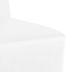 Sofa Fotel Biały 55 cm Skóra ekologiczna