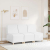 Sofa Fotel Biały 55 cm Skóra ekologiczna