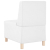 Sofa Fotel Biały 55 cm Skóra ekologiczna