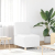 Sofa Fotel Biały 55 cm Skóra ekologiczna