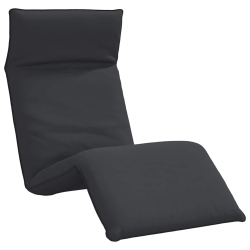 Leżak składany czarny 175x54x8,5 cm Oxford Fabric