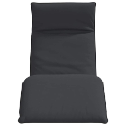 Leżak składany czarny 175x54x8,5 cm Oxford Fabric