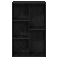 Regał biblioteczny Czarny Dąb 50x25x80 cm Drewno klejone