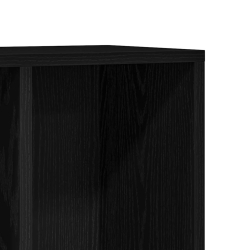 Regał biblioteczny Czarny Dąb 50x25x80 cm Drewno klejone