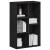 Regał biblioteczny Czarny Dąb 50x25x80 cm Drewno klejone
