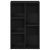 Regał biblioteczny Czarny Dąb 50x25x80 cm Drewno klejone
