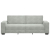 Sofa 3-osobowa, jasnoszara, 180 cm, tapicerowana aksamitem