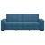 Sofa 3-osobowa, niebieski, 180 cm, tapicerowana aksamitem