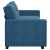 Sofa 3-osobowa, niebieski, 180 cm, tapicerowana aksamitem