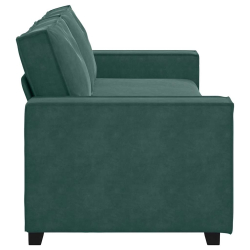 Sofa 3-osobowa, ciemnozielony, 180 cm, obita aksamitem