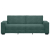 Sofa 3-osobowa, ciemnozielony, 180 cm, obita aksamitem