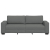 Sofa 3-osobowa, ciemnoszara, 180 cm, tapicerowana tkaniną