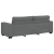 Sofa 3-osobowa, ciemnoszara, 180 cm, tapicerowana tkaniną
