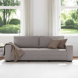 Sofa 3-osobowa, kolor taupe, 180 cm, tkaniną