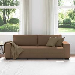 Sofa 3-osobowa, brązowa, 180 cm, tkaniną