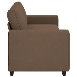 Sofa 3-osobowa, brązowa, 180 cm, tkaniną