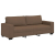 Sofa 3-osobowa, brązowa, 180 cm, tkaniną