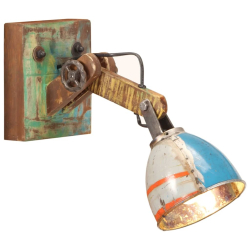 Lampa ścienna w industrialnym stylu, kolorowa, okrągła, E27