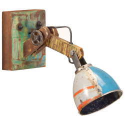 Lampa ścienna w industrialnym stylu, kolorowa, okrągła, E27