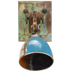 Lampa ścienna w industrialnym stylu, kolorowa, okrągła, E27