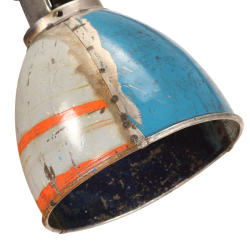 Lampa ścienna w industrialnym stylu, kolorowa, okrągła, E27