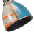 Lampa ścienna w industrialnym stylu, kolorowa, okrągła, E27