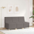 Sofa Fotel Jasnoszary 55 cm Tkanina sztruksowa