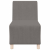 Sofa Fotel Jasnoszary 55 cm Tkanina sztruksowa
