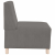 Sofa Fotel Jasnoszary 55 cm Tkanina sztruksowa