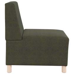 Sofa Fotel Armia Zielony 55 cm Skóra zamszowa