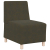 Sofa Fotel Armia Zielony 55 cm Skóra zamszowa