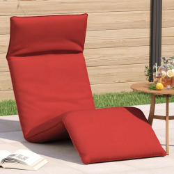 Leżak składany czerwony 175x54x8,5 cm Oxford Fabric