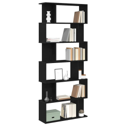 Regał biblioteczny Czarny Dąb 80x24x190,5 cm Drewno klejone