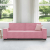Sofa 3-osobowa, różowa, 180 cm, obita aksamitem