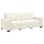 Sofa 3-osobowa, kremowy, 180 cm, tapicerowana aksamitem