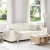 Sofa 3-osobowa, kremowy, 180 cm, tapicerowana aksamitem