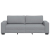 Sofa 3-osobowa, jasnoszara, 180 cm, tapicerowana tkaniną