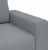 Sofa 3-osobowa, jasnoszara, 180 cm, tapicerowana tkaniną