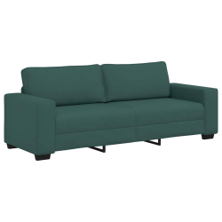 Sofa 3-osobowa, ciemnozielona, 180 cm, tkaniną