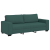 Sofa 3-osobowa, ciemnozielona, 180 cm, tkaniną