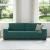 Sofa 3-osobowa, ciemnozielona, 180 cm, tkaniną