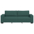 Sofa 3-osobowa, ciemnozielona, 180 cm, tkaniną