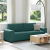 Sofa 3-osobowa, ciemnozielona, 180 cm, tkaniną